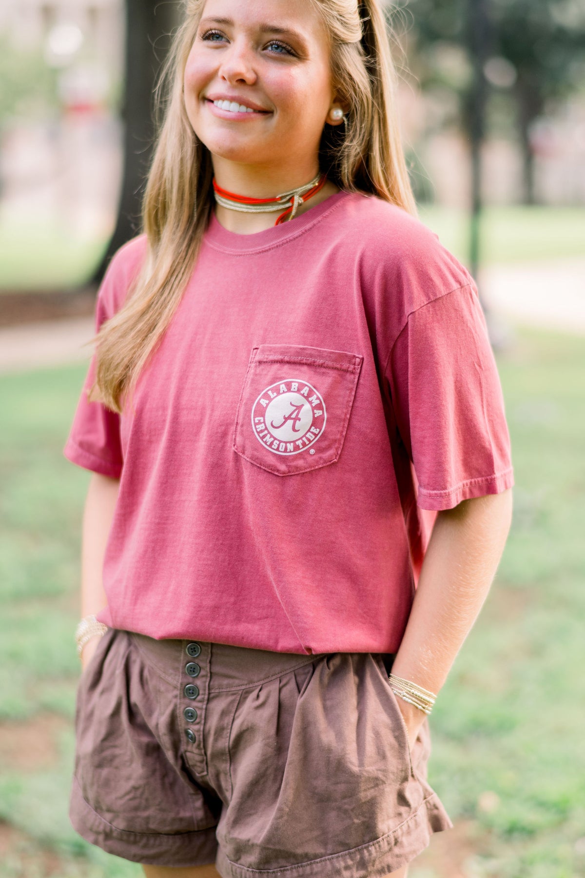 Front Pocket with Classic Crimson Tide Logo
