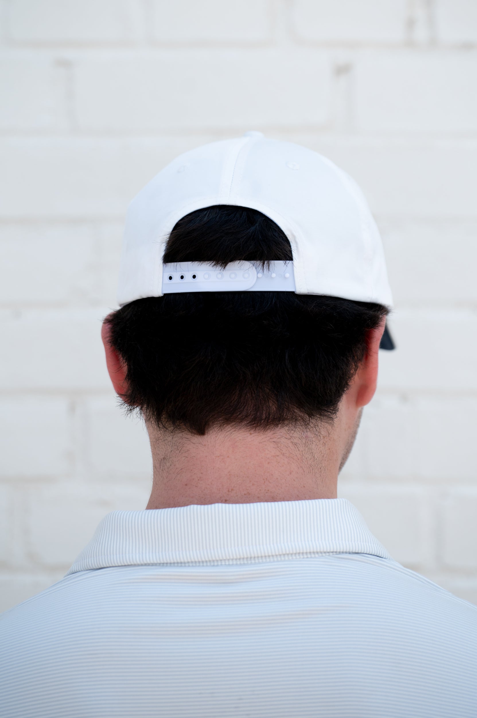 Auburn University White Rope Hat with a Blue rope and Orange "Auburn" embroidery with a golf flag at the end
