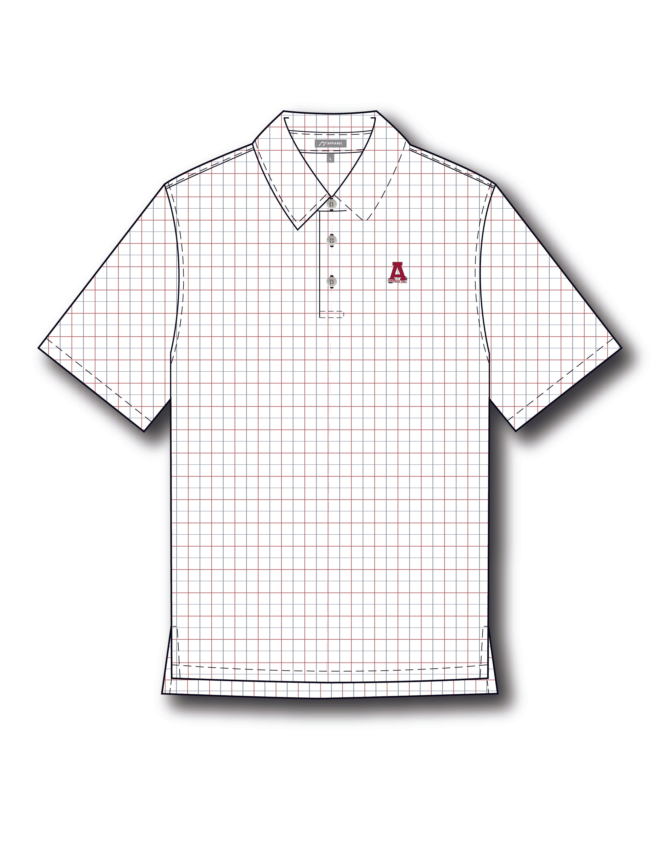 Crimson Tide Windowpane Polo