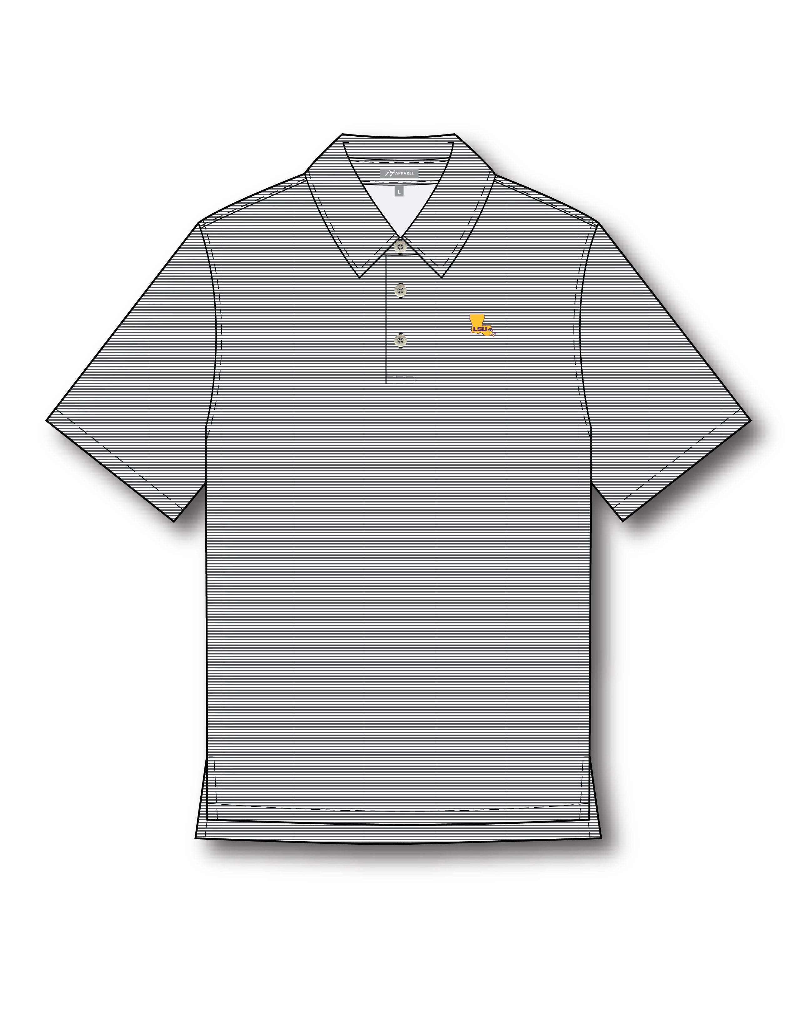 LSU State Outline Polo
