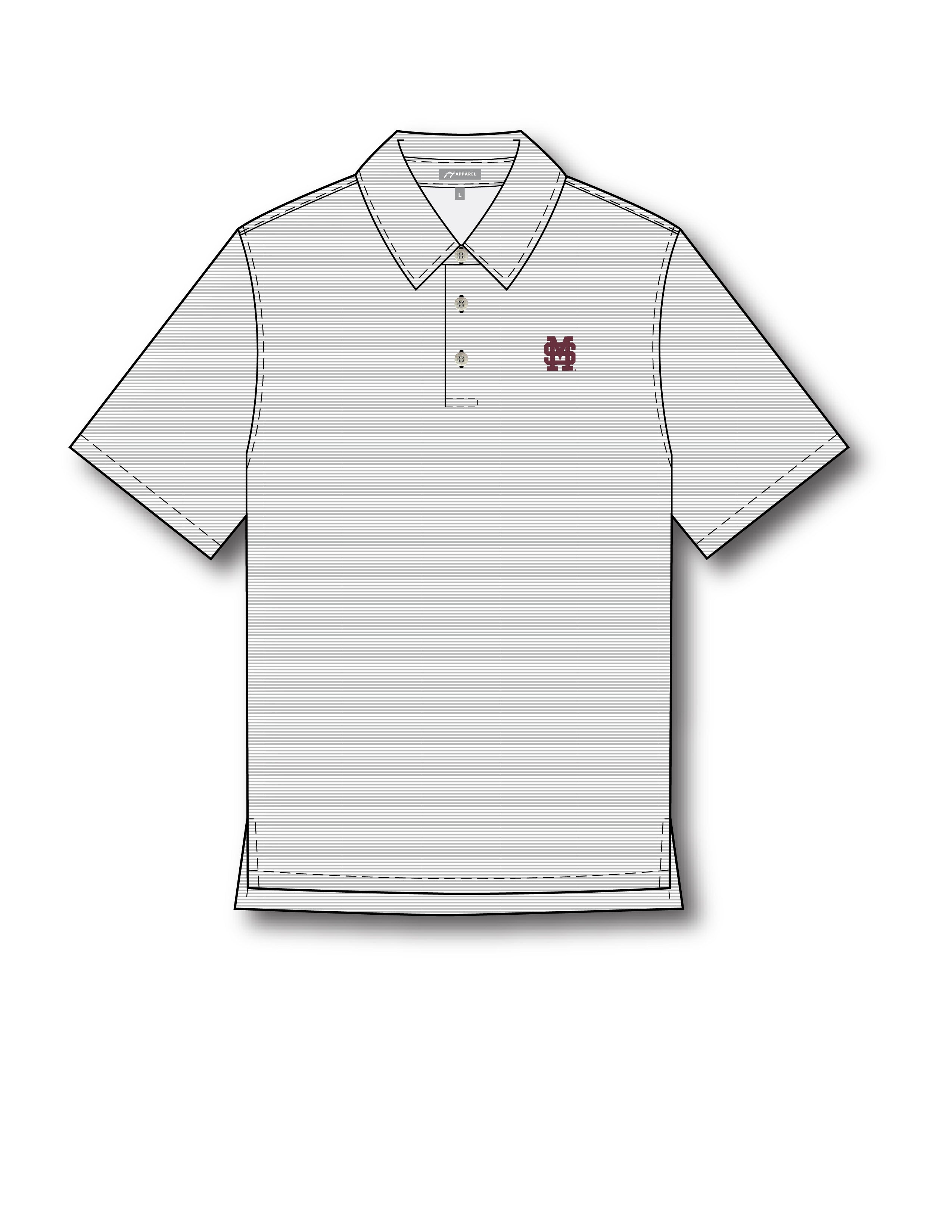 Mississippi State Stripe Polo