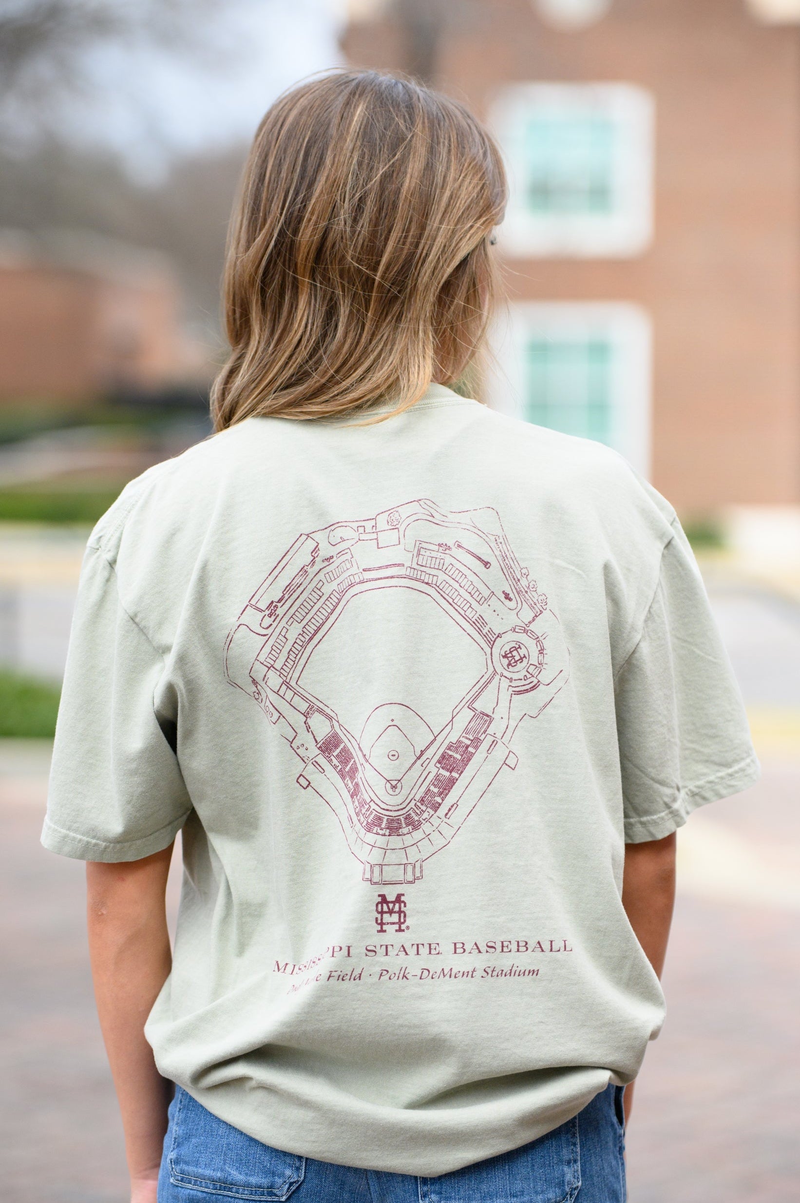 Mississippi State Baseball Blueprint Tee