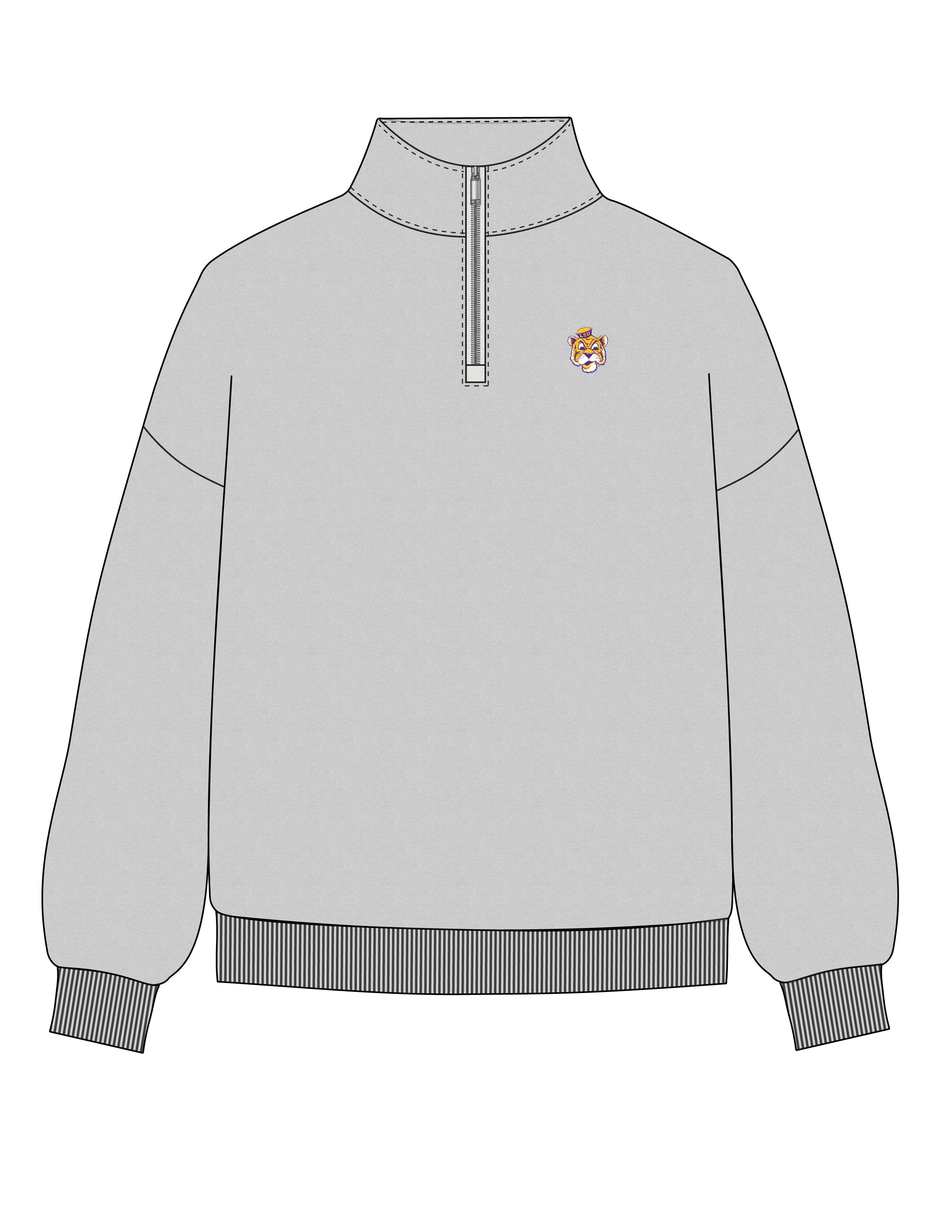 Retro Tiger Fleece 1/4 Zip
