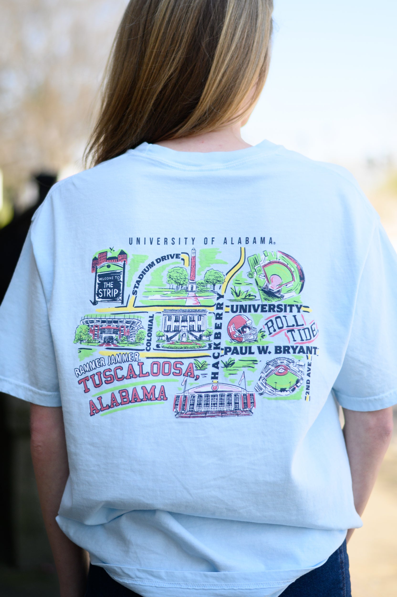 Tuscaloosa Map T-Shirt