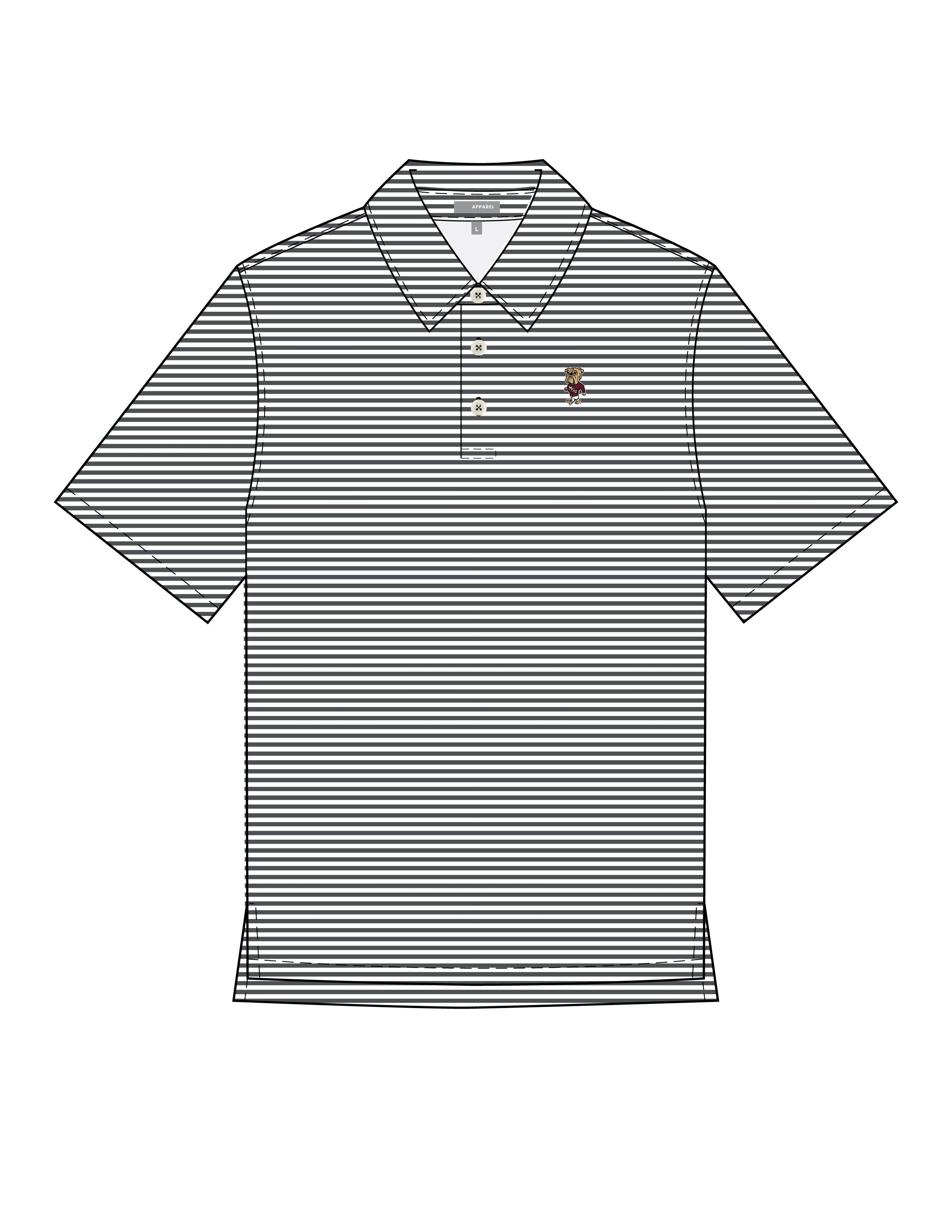 Walking Bully Stripe Polo